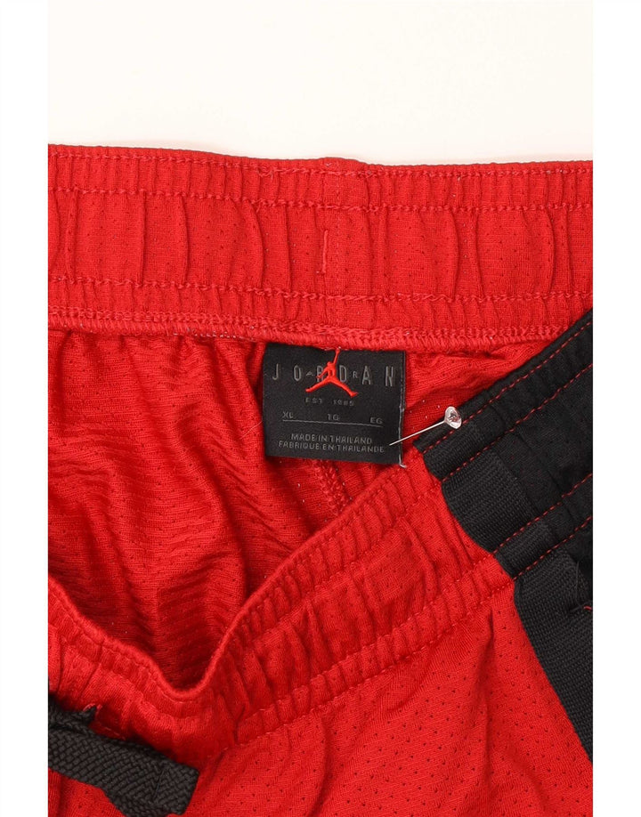 Jordan Mens Sport Shorts XL Red Colourblock Polyester
