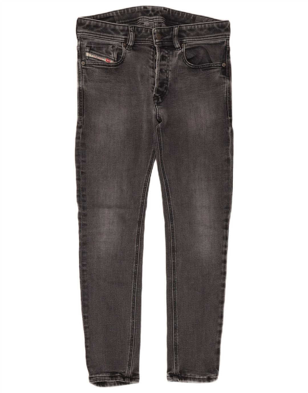 DIESEL Womens Skinny Jeans W30 L27 Grey Cotton