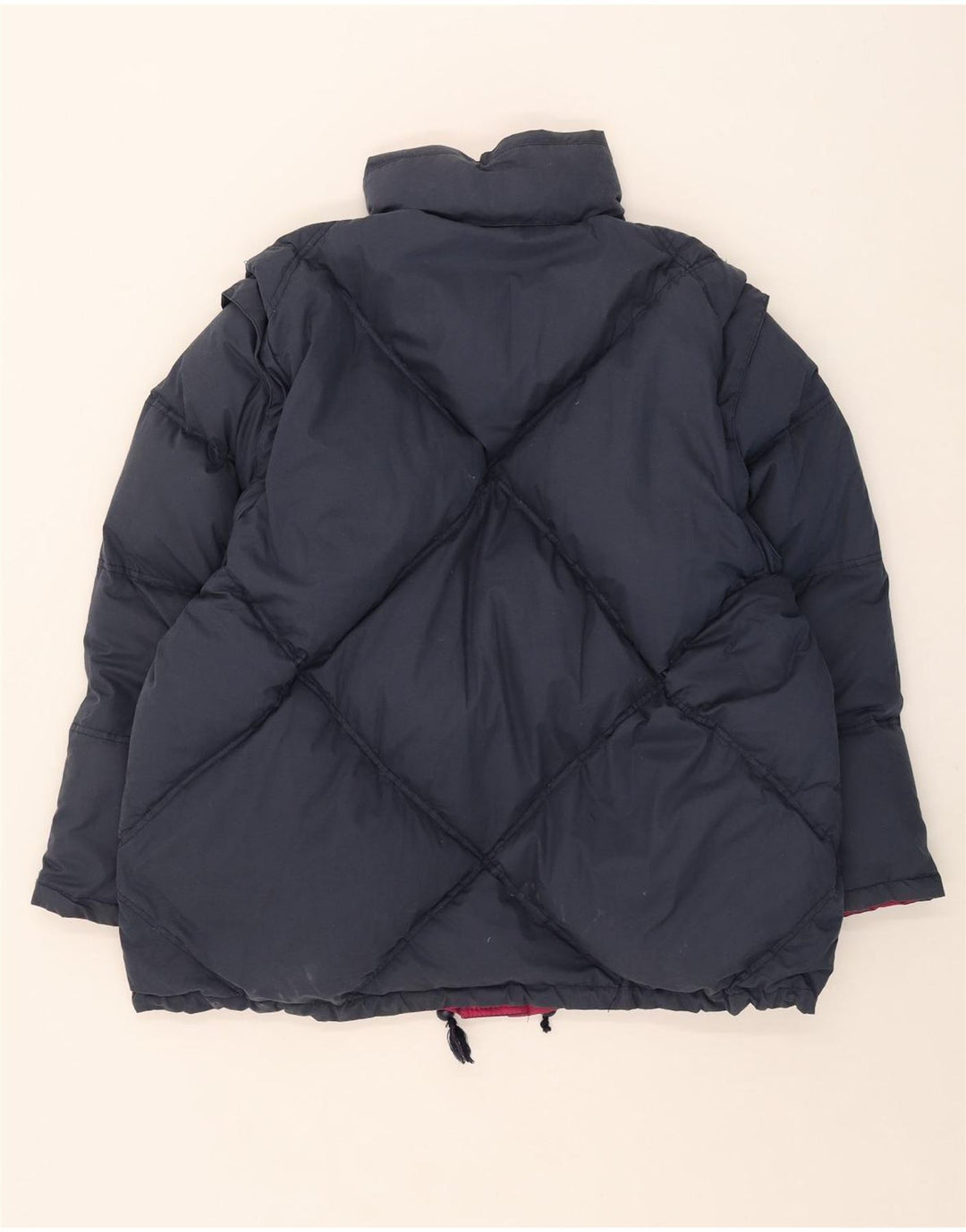 Vintage Mens Padded Reversible Ski Jacket UK 40 Large Pink Polyester