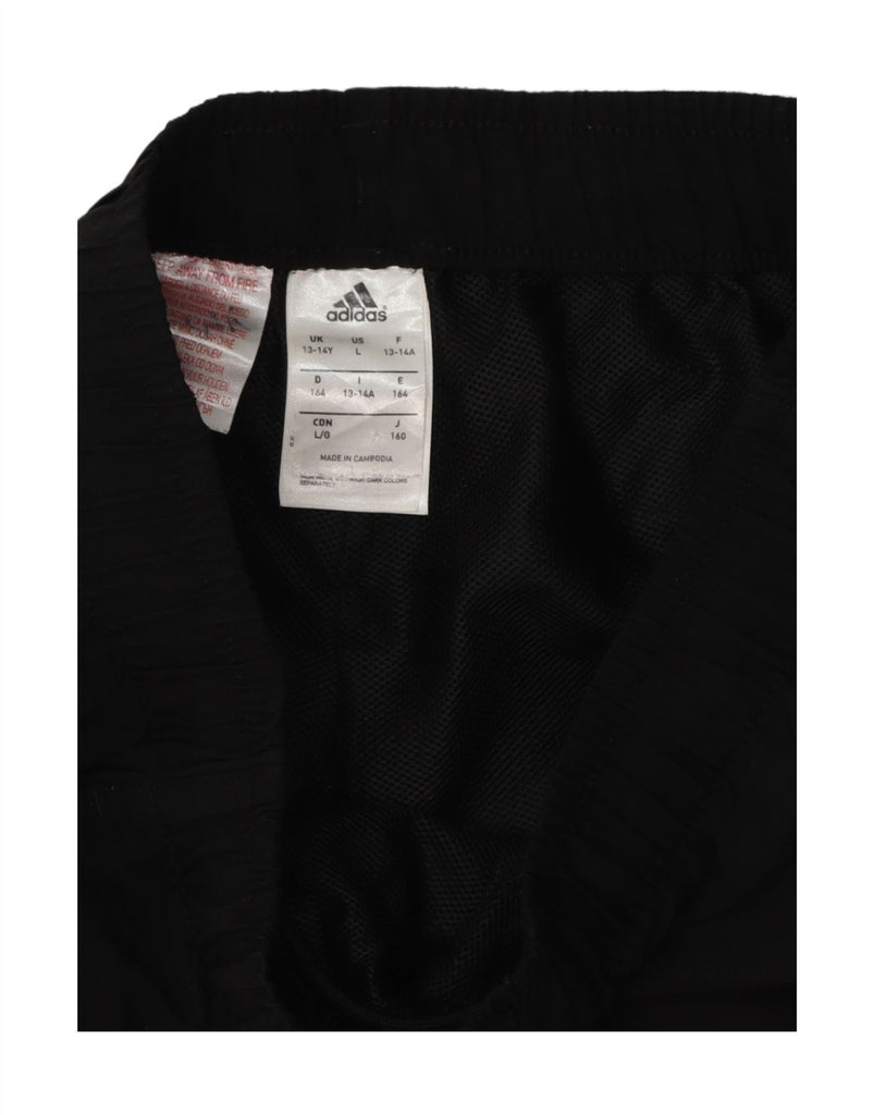 ADIDAS Boys Climalite Sport Shorts 13-14 Years Large Black Polyester Vintage Adidas and Second-Hand Adidas from Messina Hembry 