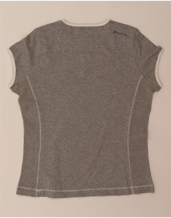 Champion Womens Heritage Classics Graphic T-Shirt Top UK 14 Medium Grey