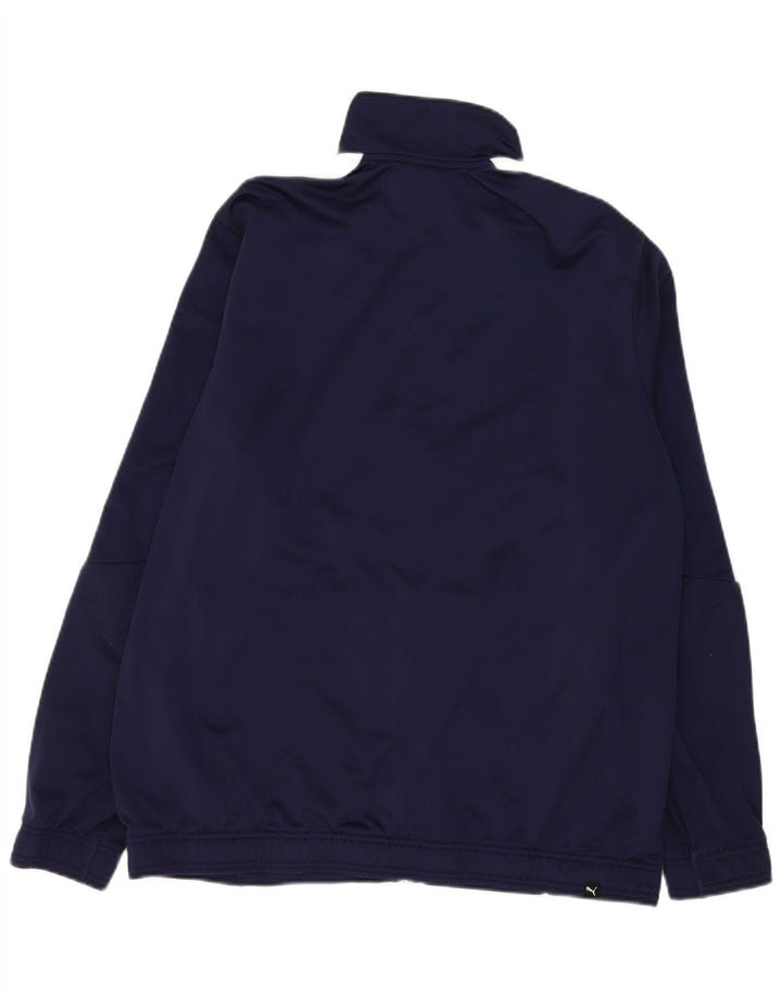 Puma Mens Tracksuit Top Jacket 2XL Navy Blue Colourblock