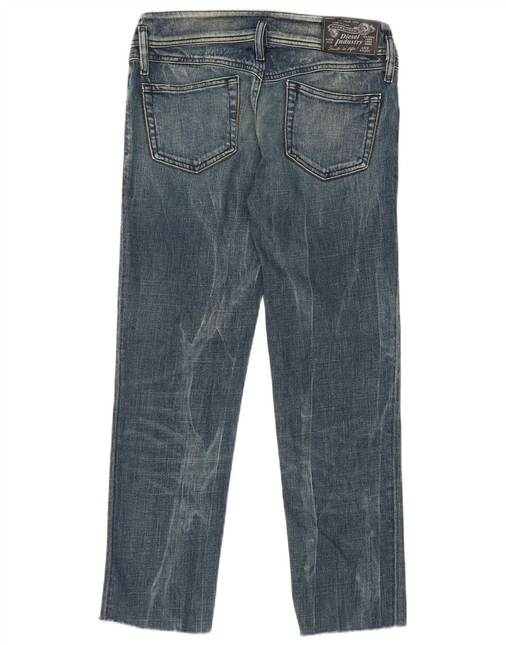 Diesel Womens Matic Straight Jeans W29 L27 Blue Cotton