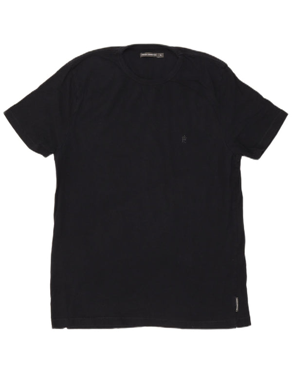 French Connection Mens T-Shirt Top XL Navy Blue Cotton