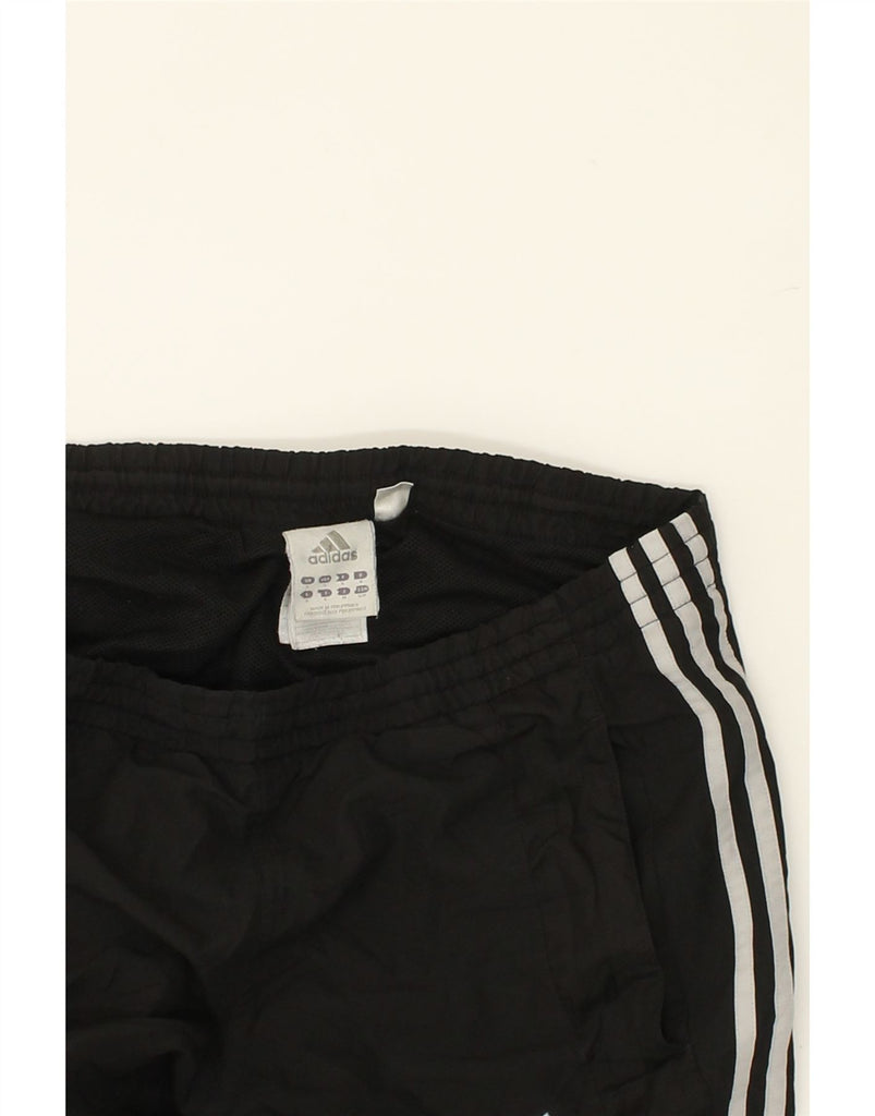 ADIDAS Womens Tracksuit Trousers Joggers UK 10 Small Black Polyester | Vintage Adidas | Thrift | Second-Hand Adidas | Used Clothing | Messina Hembry 