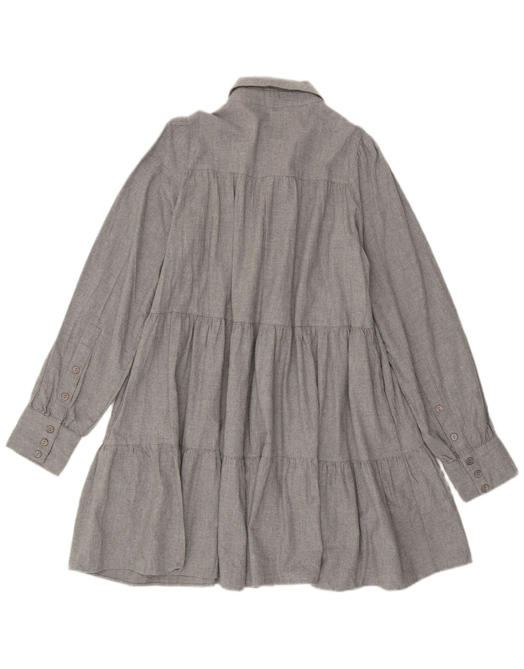 Zara Womens Oversized Shirt Dress UK 6 XS Grey