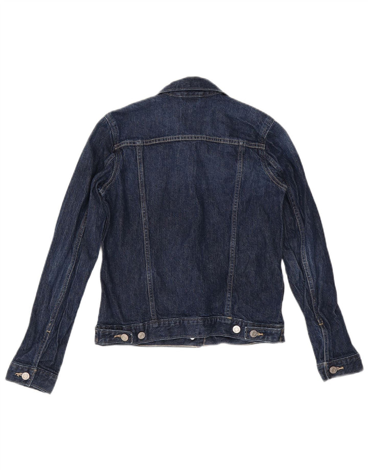 GAP Womens Denim Jacket UK 6 XS Navy Blue Cotton