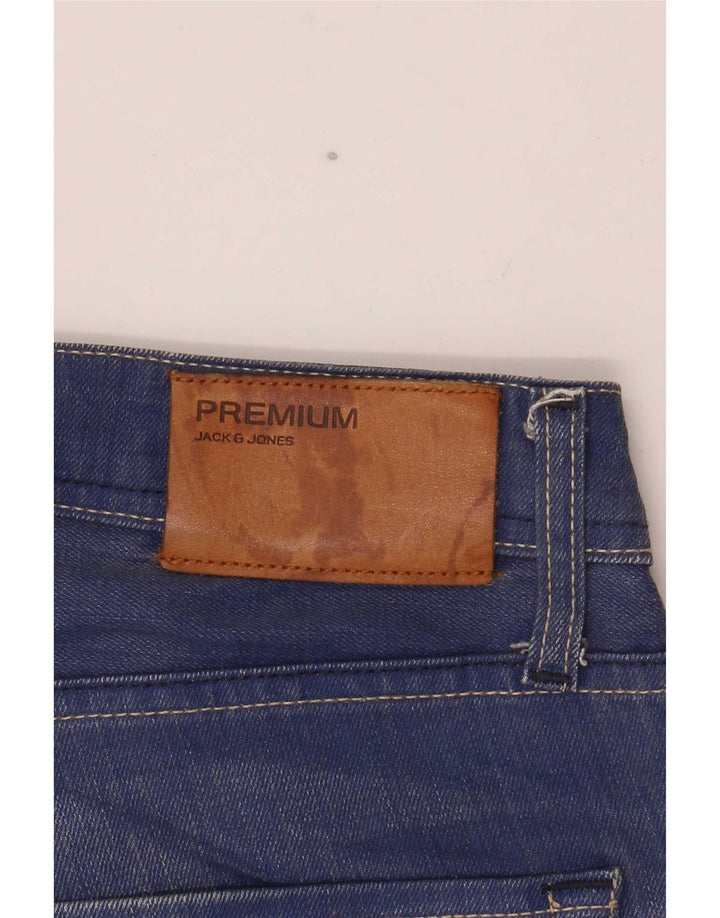 Jack & Jones Mens Straight Jeans W32 L36 Blue