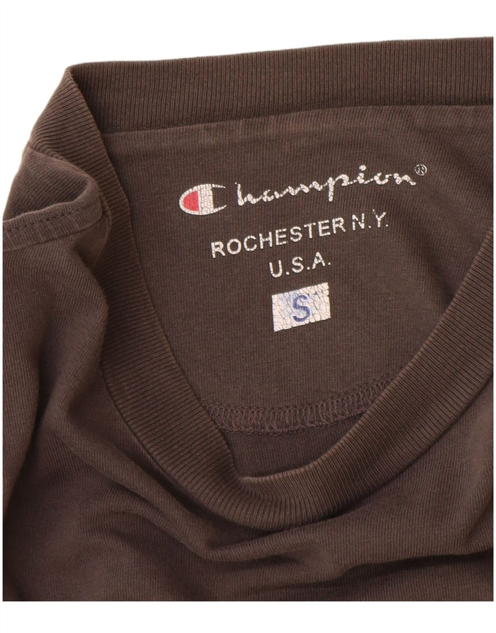 Champion Mens Top Long Sleeve Small Grey