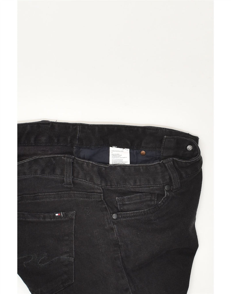 TOMMY HILFIGER Womens Curve Bootcut Jeans US 8 Medium W32 L29  Black | Vintage Tommy Hilfiger | Thrift | Second-Hand Tommy Hilfiger | Used Clothing | Messina Hembry 