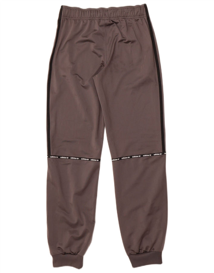 Adidas Boys Tracksuit Trousers Joggers 15-16 Years  Grey Polyester