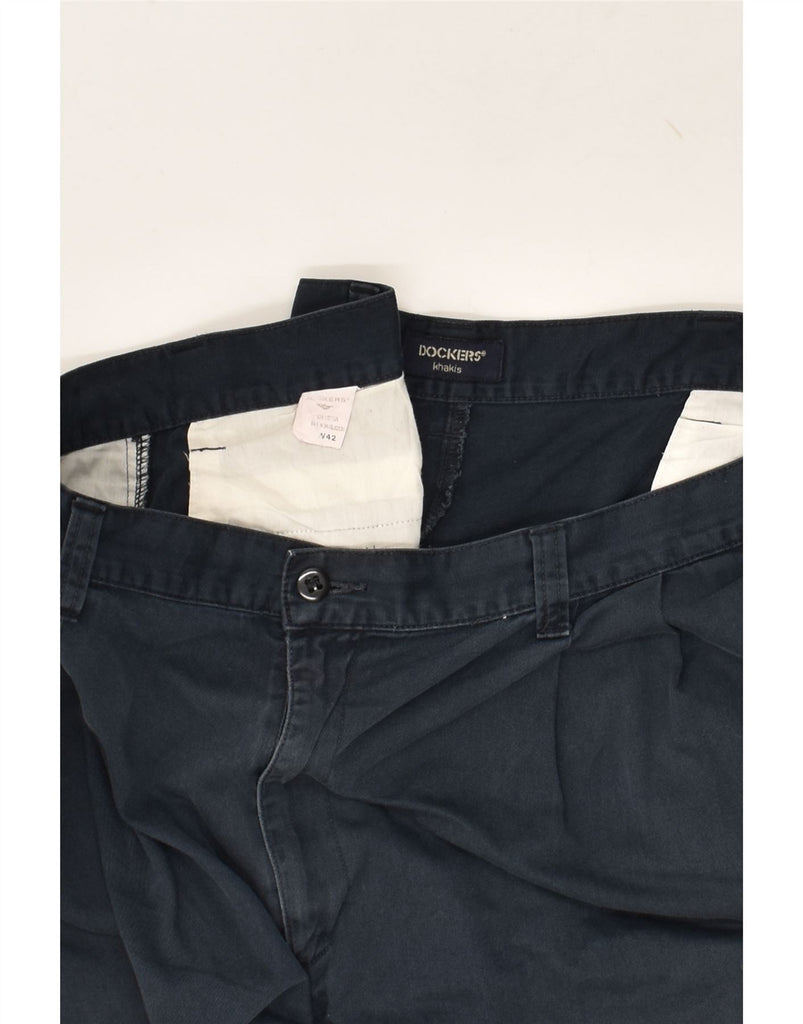 DOCKERS Mens Chino Shorts W42 2XL  Navy Blue Cotton | Vintage Dockers | Thrift | Second-Hand Dockers | Used Clothing | Messina Hembry 