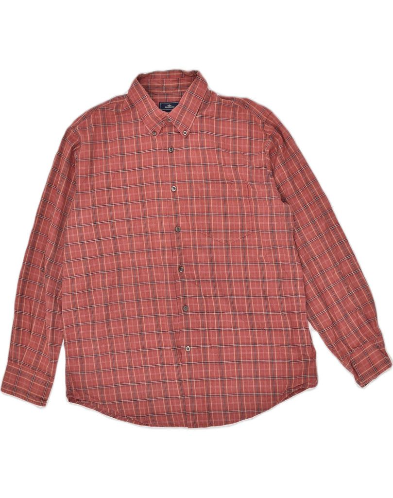 DOCKERS Mens Shirt Size 16 16 1/2 Large Red Cotton | Vintage Dockers | Thrift | Second-Hand Dockers | Used Clothing | Messina Hembry 