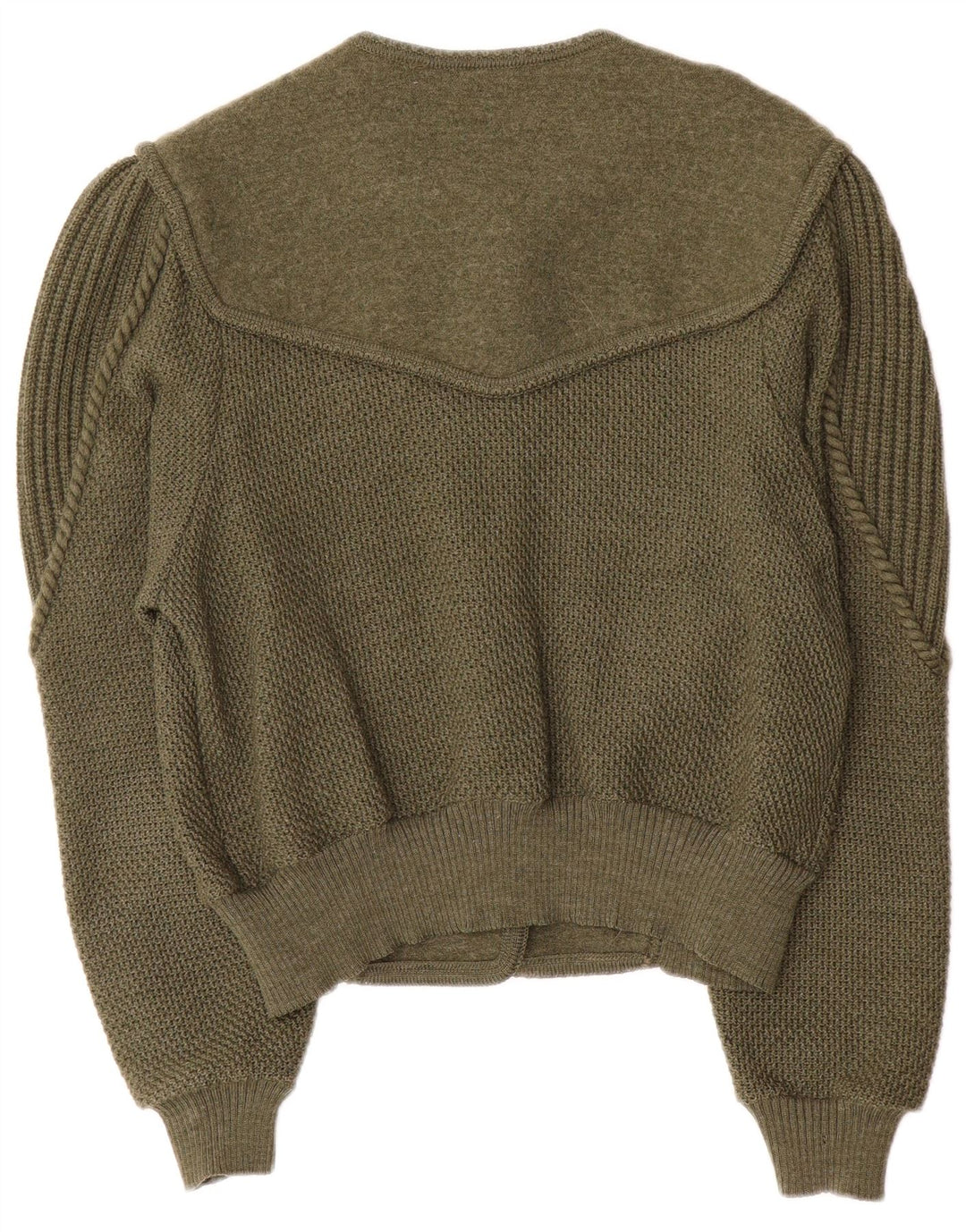 Geiger Womens Cardigan Sweater EU 42 Large Green Wool