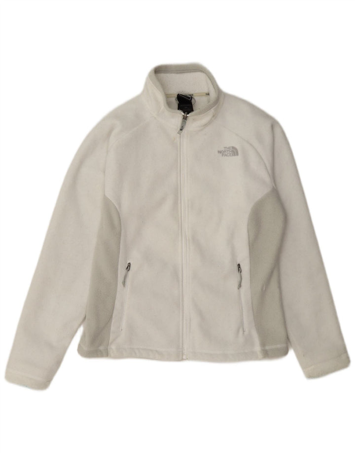 The North Face Womens Fleece Jacket UK 10 Small White Colourblock Polyester