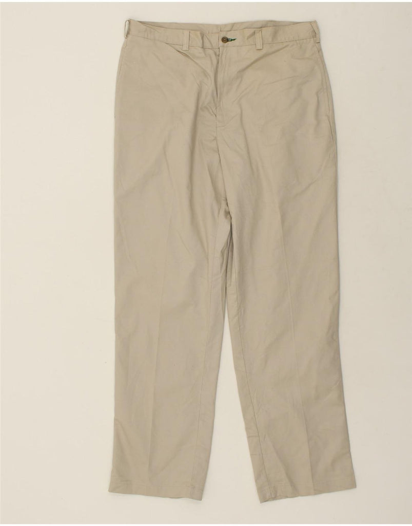 TOMMY HILFIGER Mens Straight Chino Trousers W36 L32  Beige Cotton | Vintage Tommy Hilfiger | Thrift | Second-Hand Tommy Hilfiger | Used Clothing | Messina Hembry 