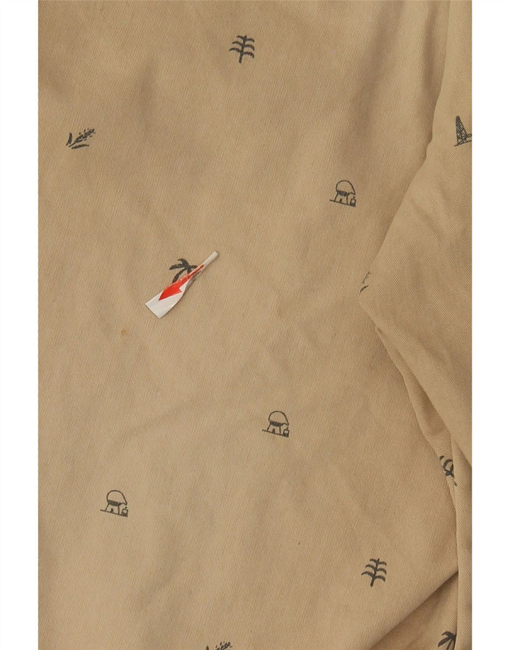 Carhartt Mens Abstract Pattern Chino Shorts W30 Medium Beige Cotton