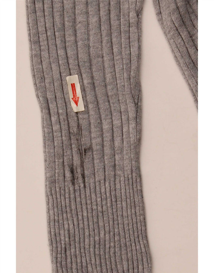 Marks & Spencer Womens Longline Open Cardigan Sweater UK 14 Medium Grey