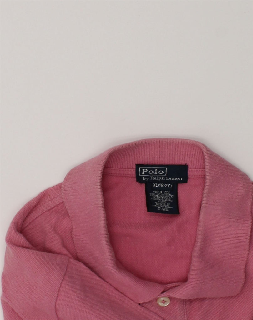 POLO RALPH LAUREN Boys Polo Shirt 15-16 Years XL Pink Cotton | Vintage Polo Ralph Lauren | Thrift | Second-Hand Polo Ralph Lauren | Used Clothing | Messina Hembry 