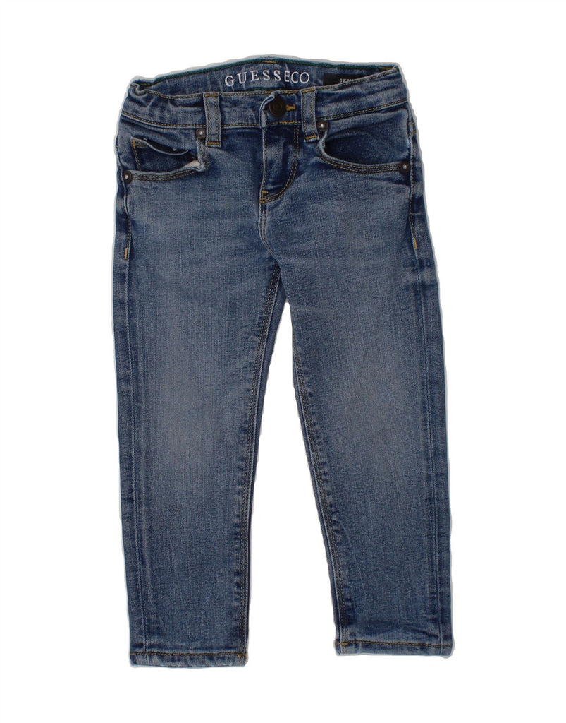 GUESS Baby Girls Skinny Jeans 18-24 Months W16 L13 Blue Lyocell Vintage Guess and Second-Hand Guess from Messina Hembry 