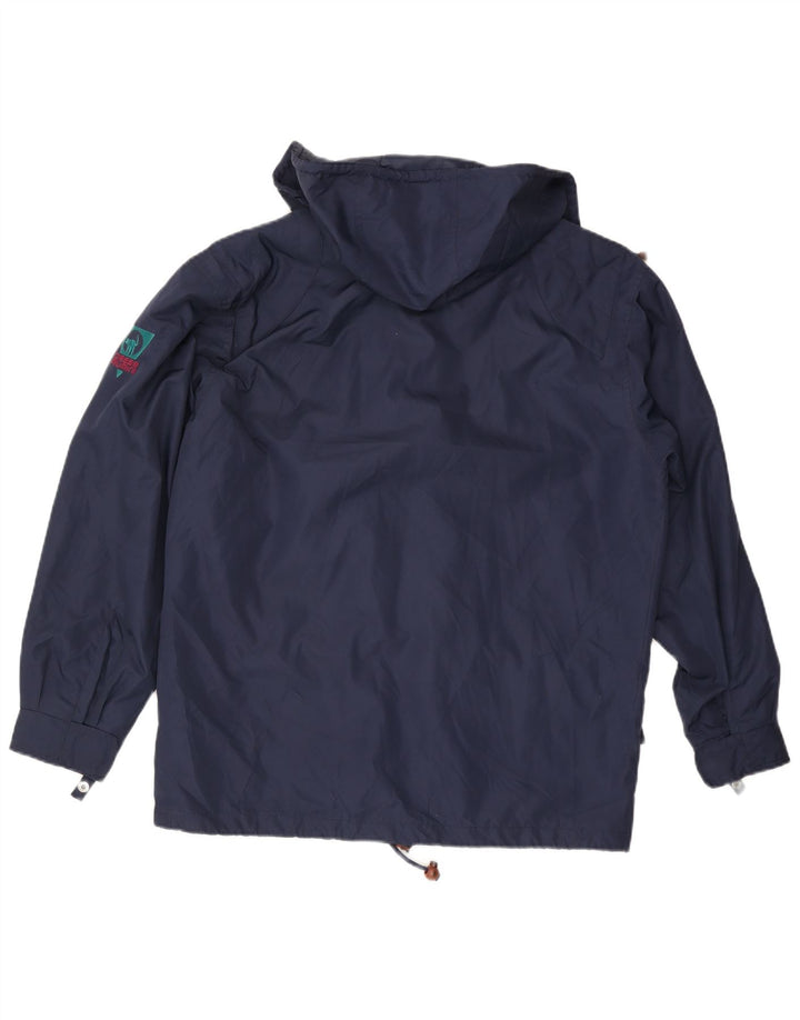 Ciesse Piumini Mens Hooded Utility Jacket UK 44 XL Navy Blue Polyester