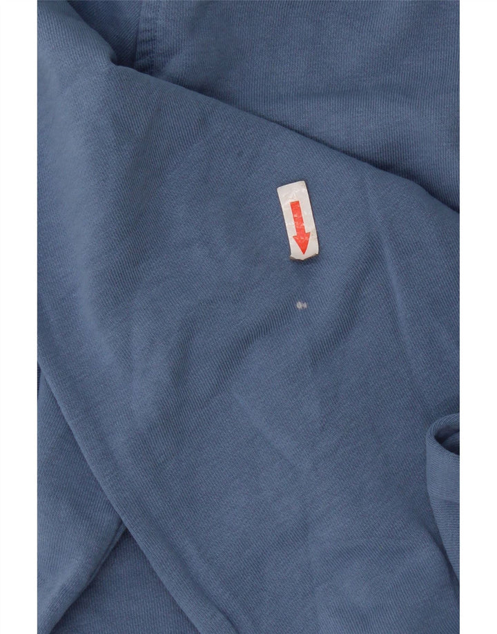 Marks & Spencer Womens Sweatshirt Jumper UK 14 Medium  Blue Cotton