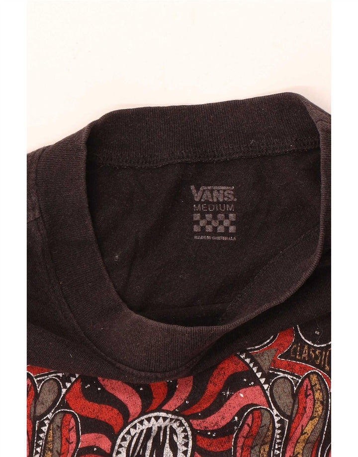 Vans Womens Graphic T-Shirt Top UK 14 Medium Black