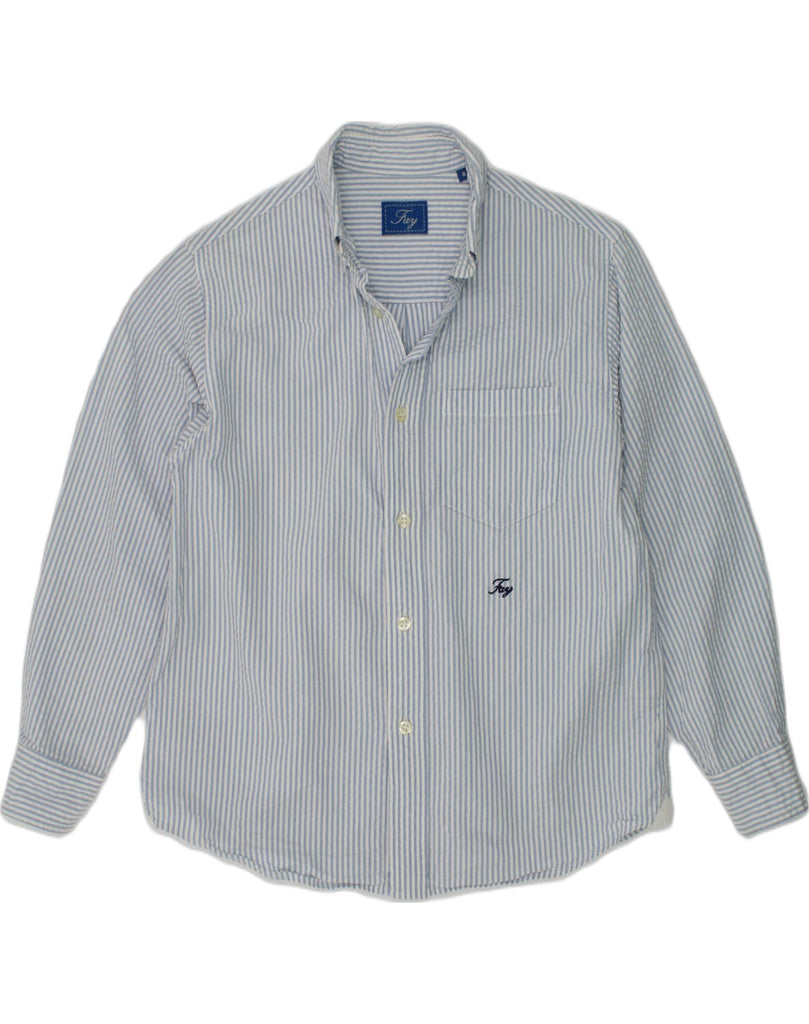 FAY Boys Shirt 7-8 Years Blue Striped Cotton | Vintage Fay | Thrift | Second-Hand Fay | Used Clothing | Messina Hembry 