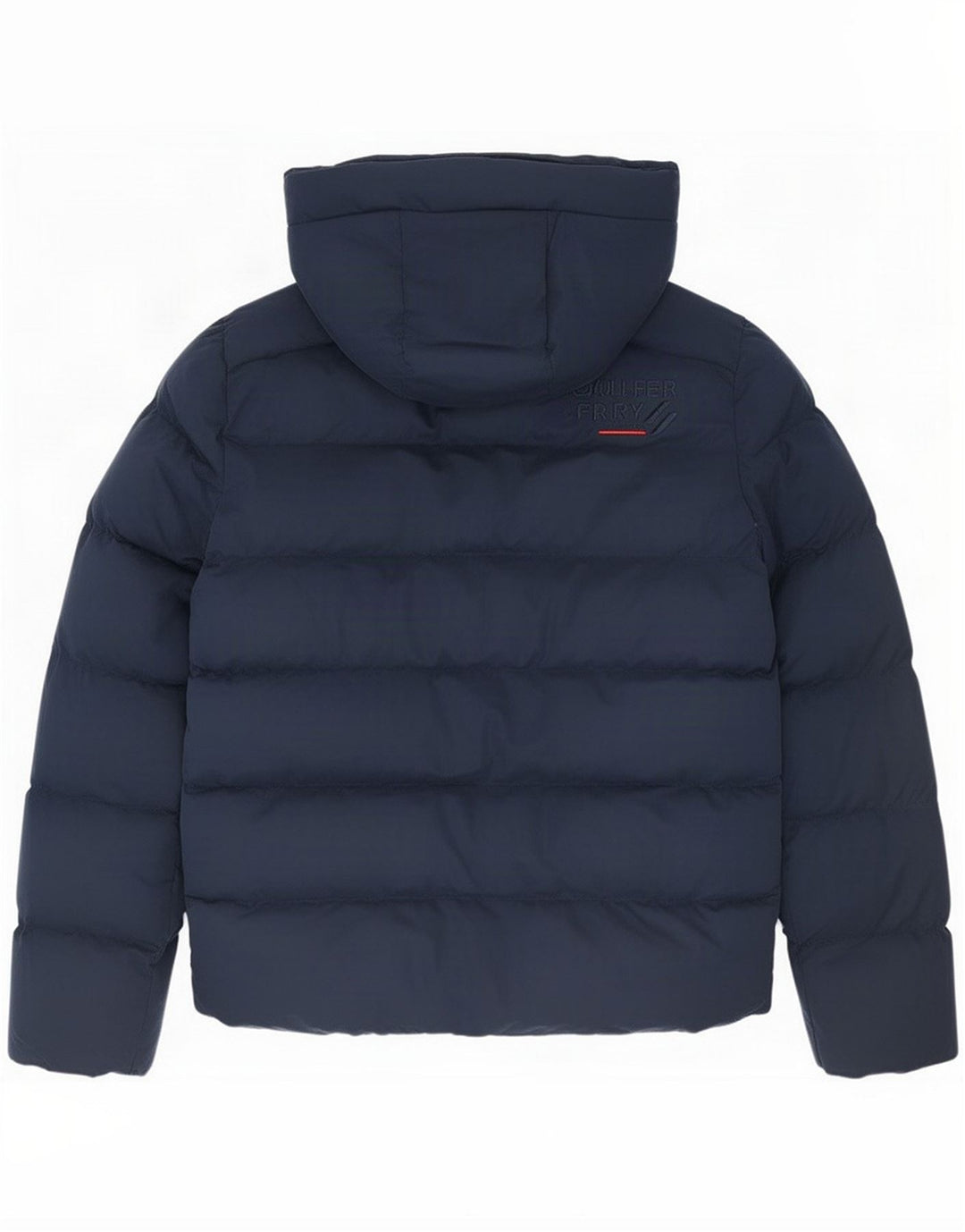 Superdry Mens Hooded Padded Jacket UK 36 Small Navy Blue Polyester