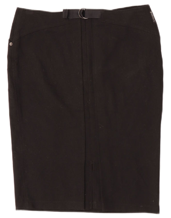 Armani Womens Pencil Skirt UK 12 Medium W30  Black Polyester