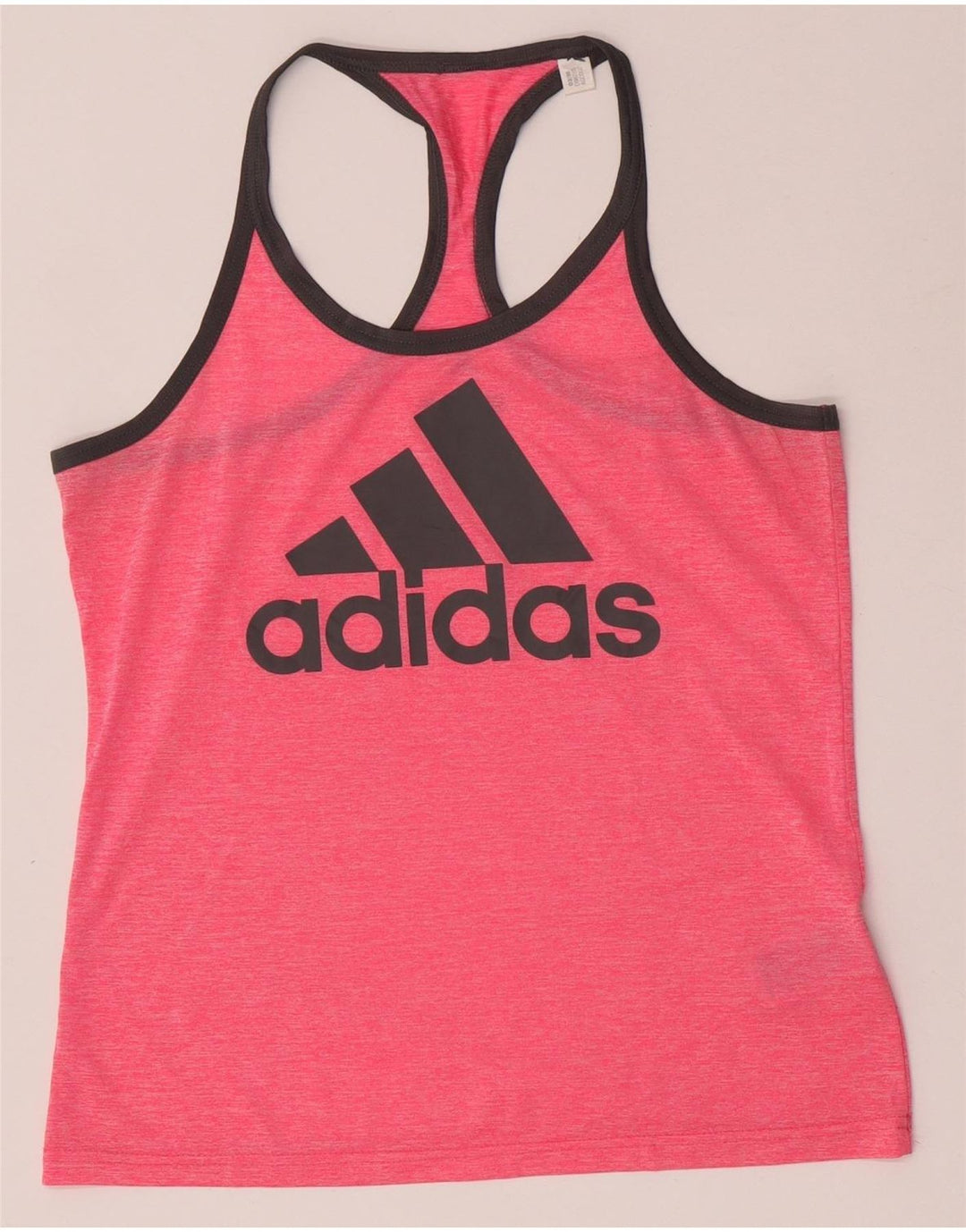 Adidas Womens Climacool Graphic Vest Top UK 12/14 Medium Pink Polyester