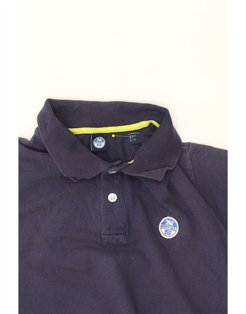 NORTH SAILS Mens Polo Shirt Medium Navy Blue Cotton | Vintage North Sails | Thrift | Second-Hand North Sails | Used Clothing | Messina Hembry 