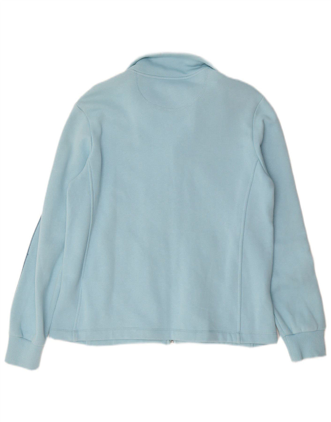 Lotto Womens Tracksuit Top Jacket UK 16 Large Blue Cotton