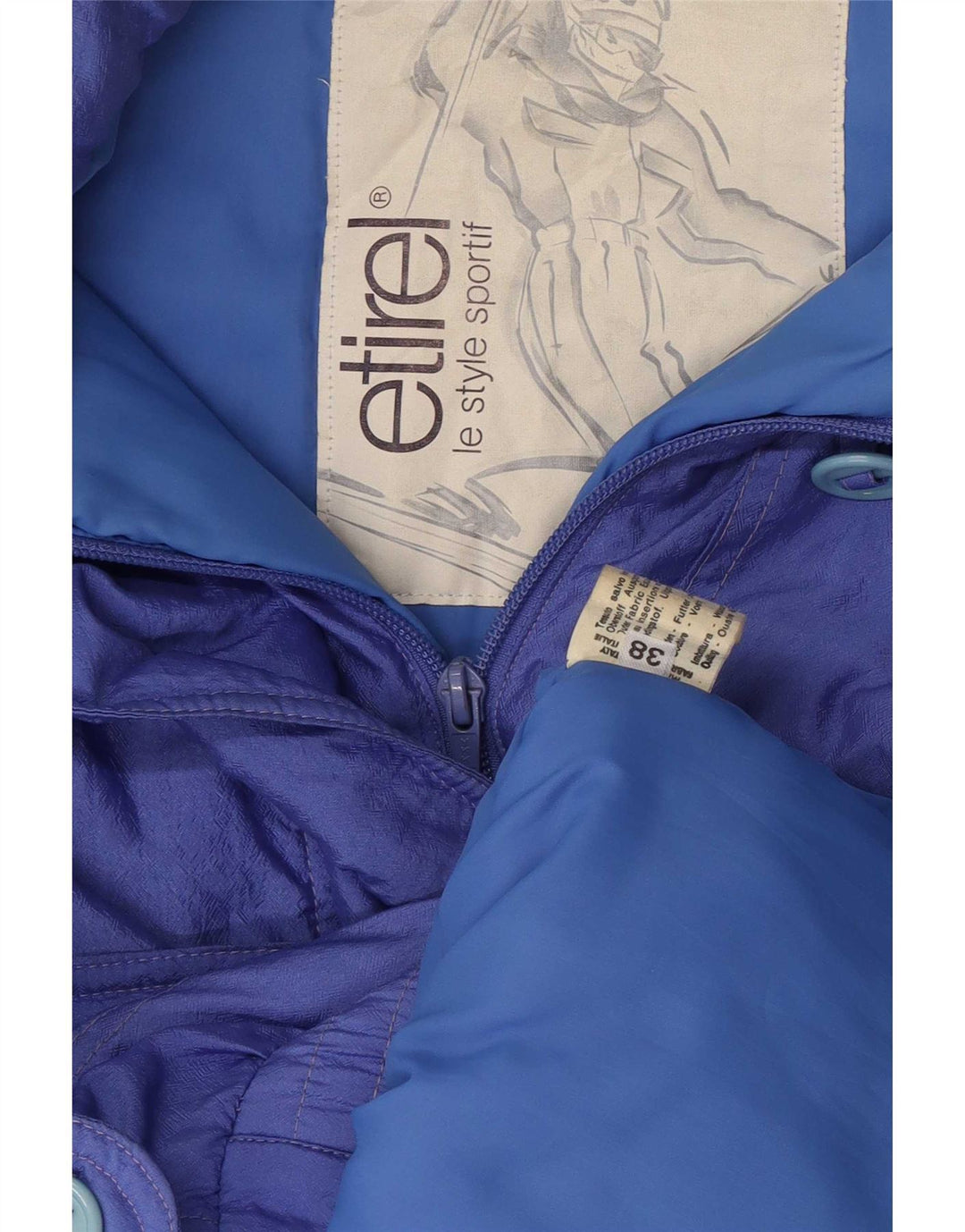 Etirel Womens Oversized Padded Jacket EU 38 Medium Purple Polyamide