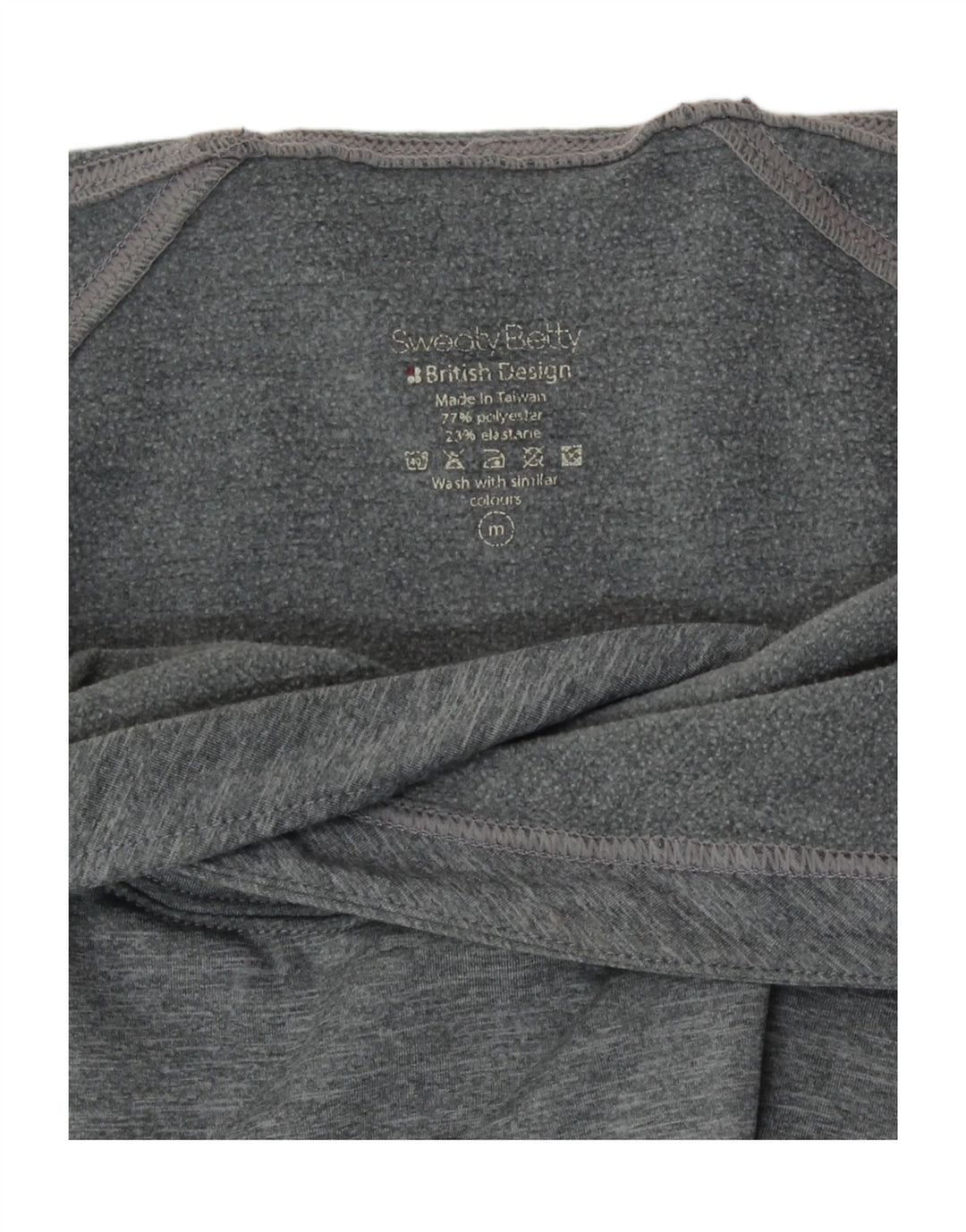 Sweaty Betty Womens Hoodie Jumper UK 14 Medium Grey Flecked Polyester