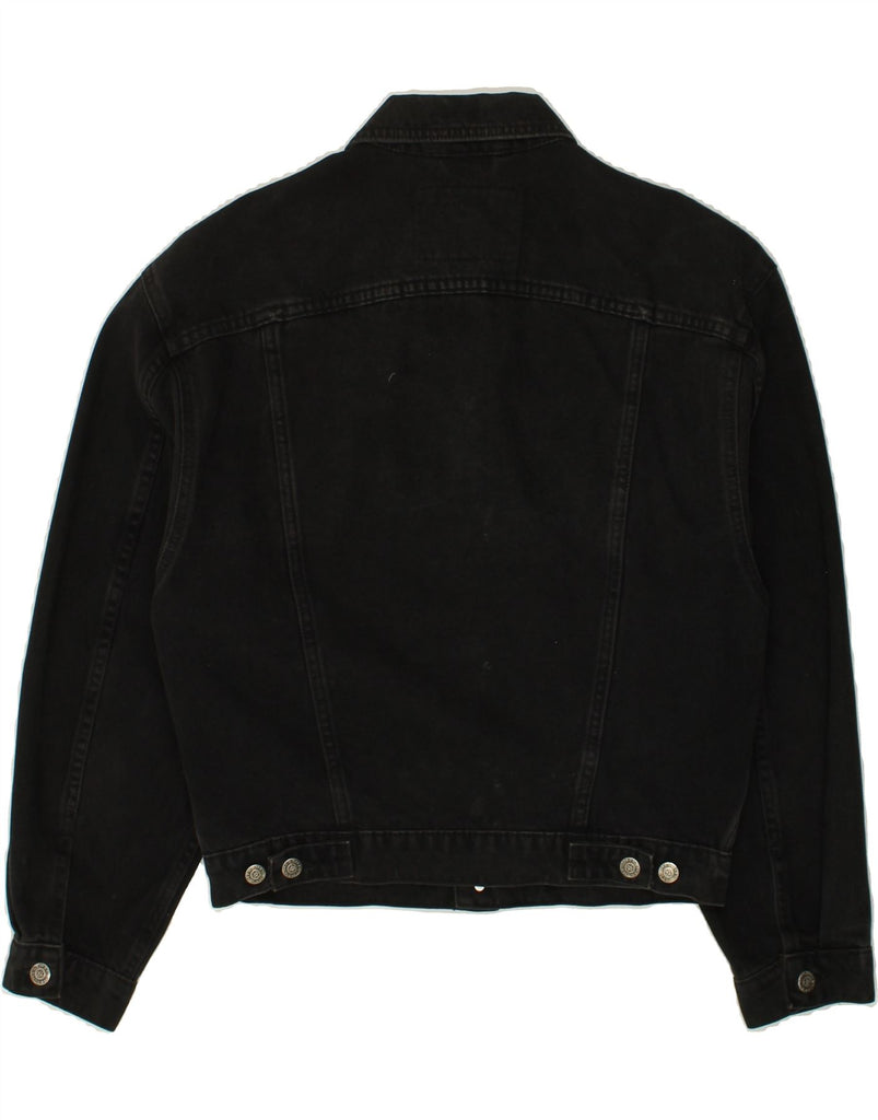 H.I.S Mens Denim Jacket UK 36 Small Black Cotton Vintage H.I.S and Second-Hand H.I.S from Messina Hembry 