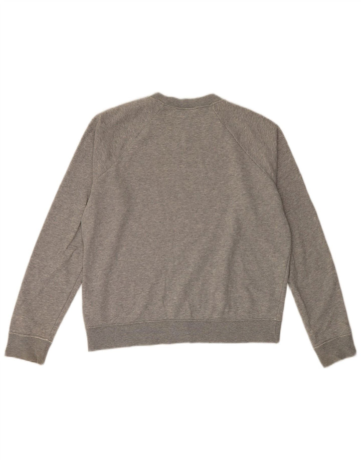 Nike Womens Graphic Sweatshirt Jumper UK 14 Medium Grey Cotton