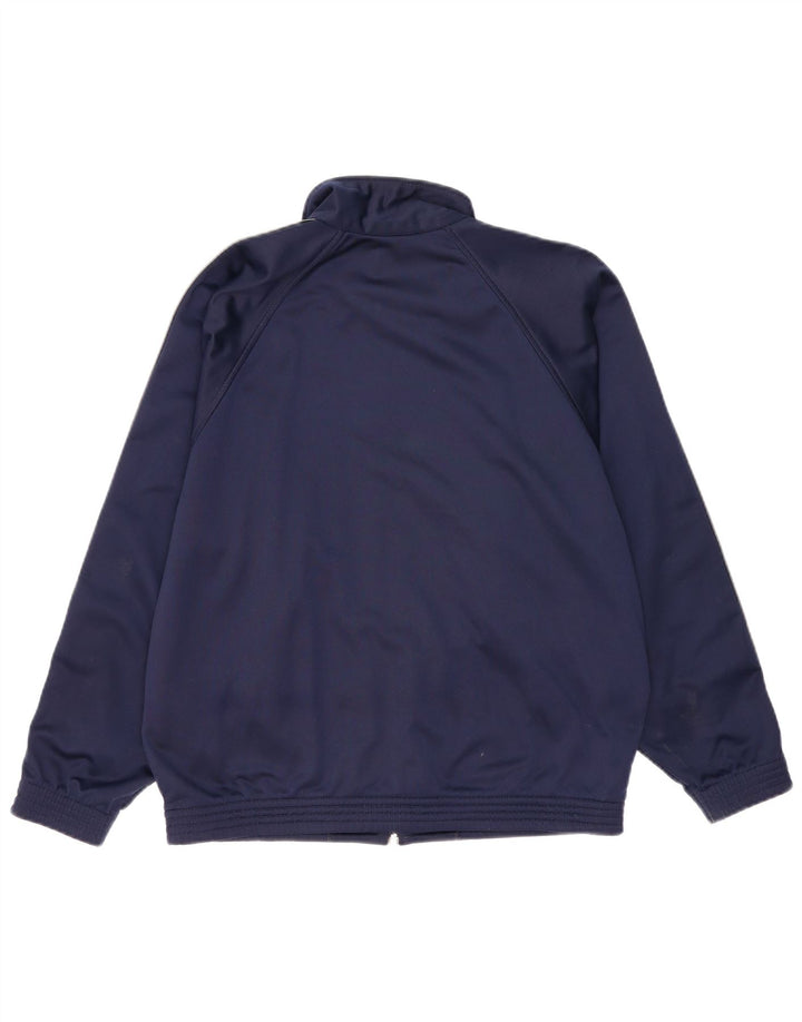 Champion Mens Graphic Loose Fit Tracksuit Top Jacket Small Navy Blue