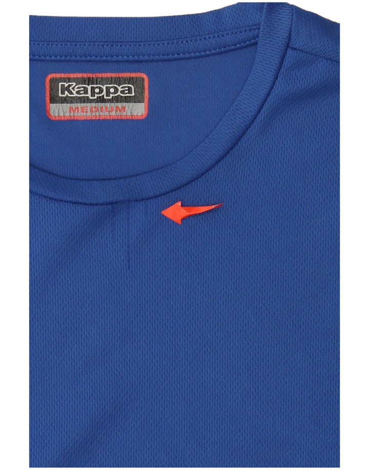 Kappa Mens Graphic T-Shirt Top Medium Blue Polyester