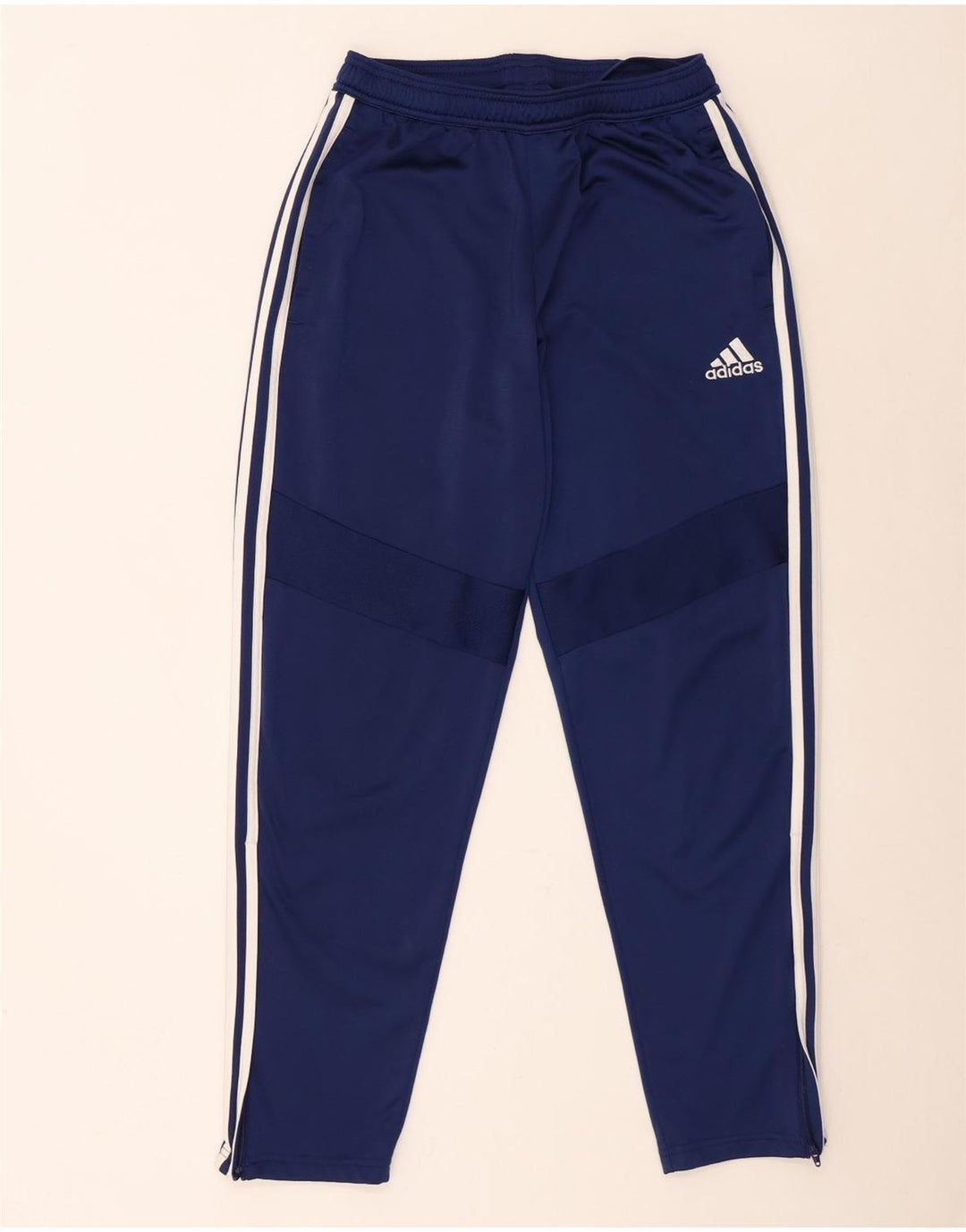 Adidas Mens Tracksuit Trousers Medium  Navy Blue Polyester