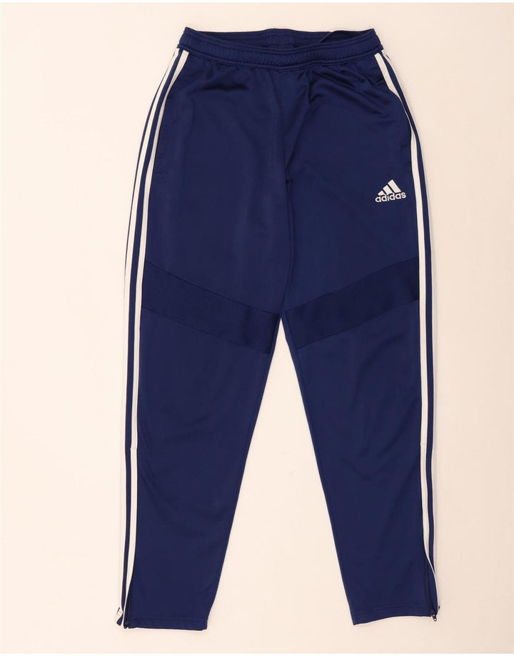 Adidas Mens Tracksuit Trousers Medium  Navy Blue Polyester