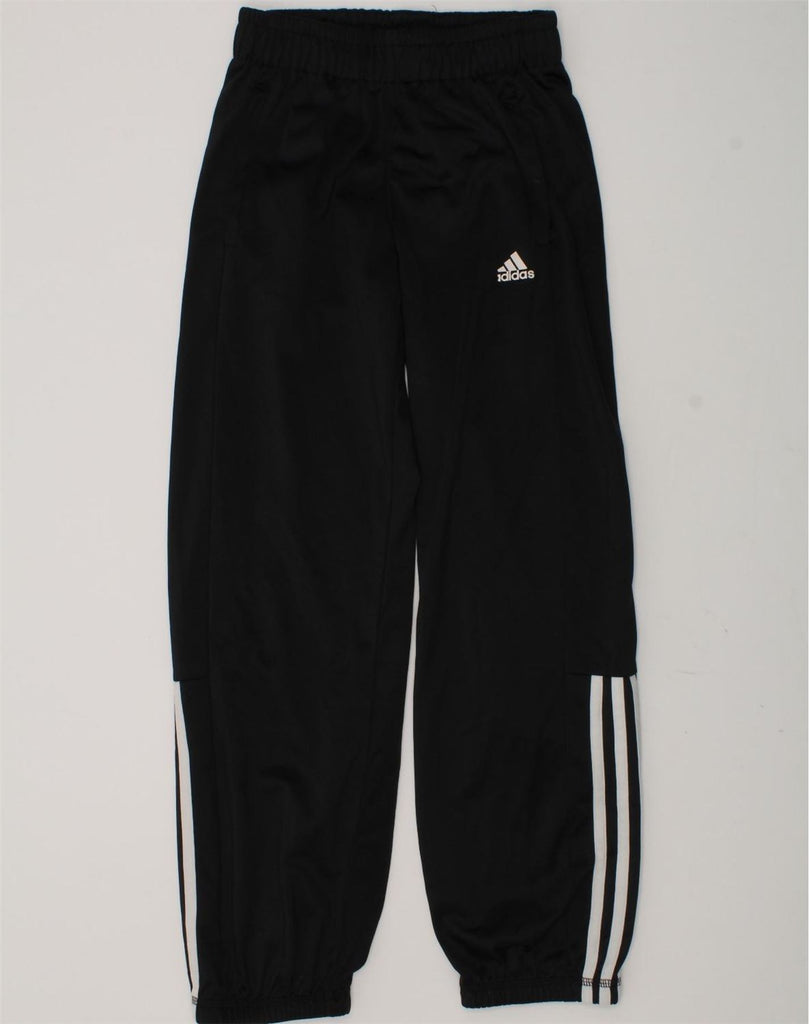 ADIDAS Boys Tracksuit Trousers Joggers 9-10 Years Black Polyester | Vintage Adidas | Thrift | Second-Hand Adidas | Used Clothing | Messina Hembry 