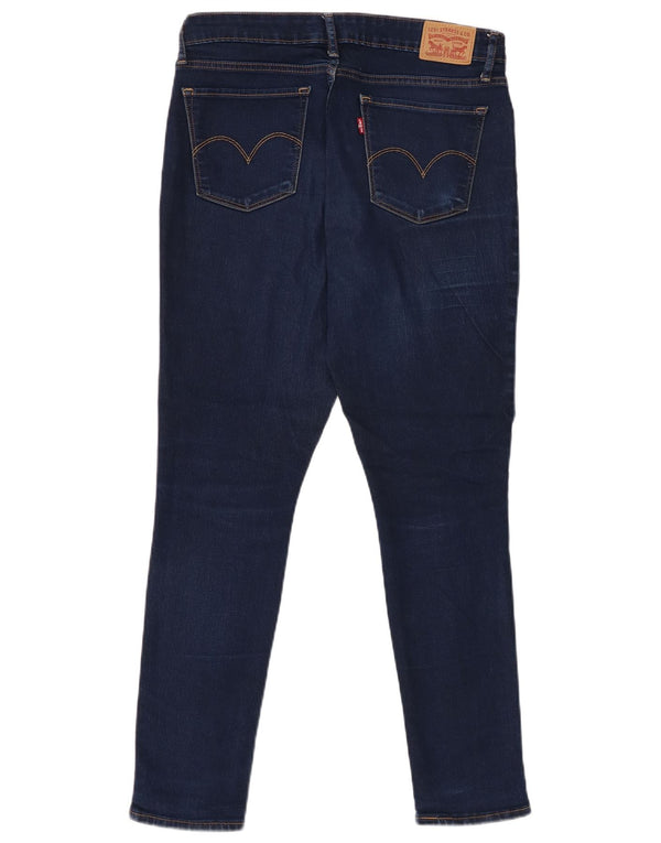 Levi's Womens 711 Skinny Jeans W30 L30 Navy Blue Cotton
