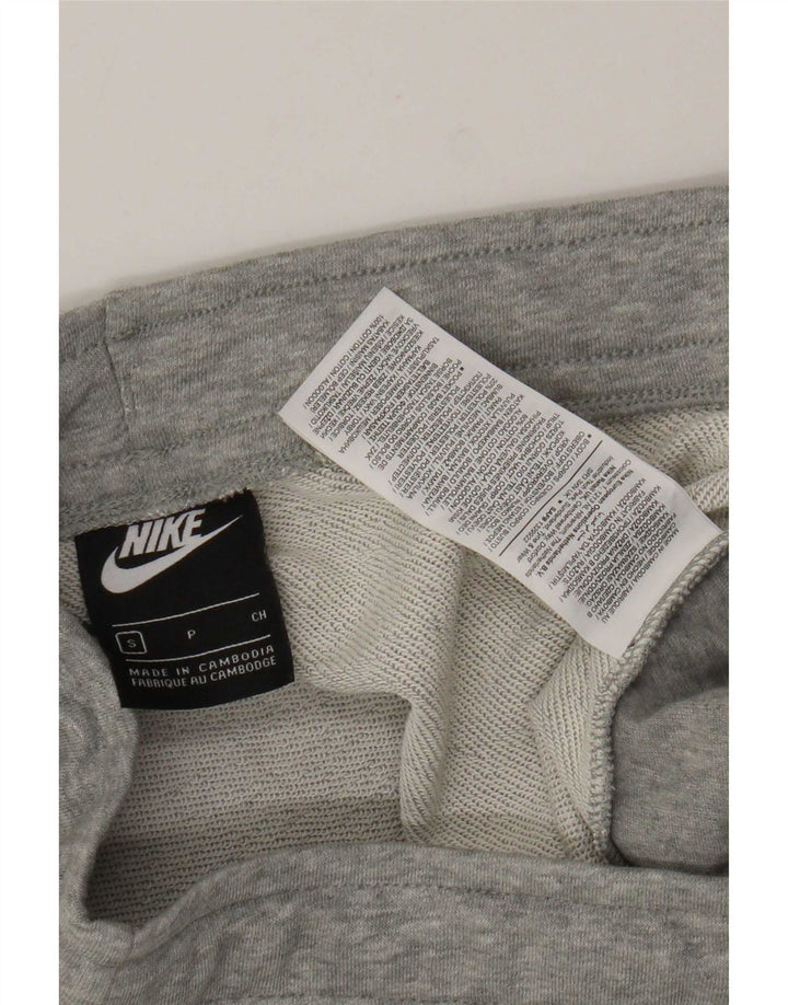 Nike Womens Sport Shorts UK 10 Small  Grey Cotton