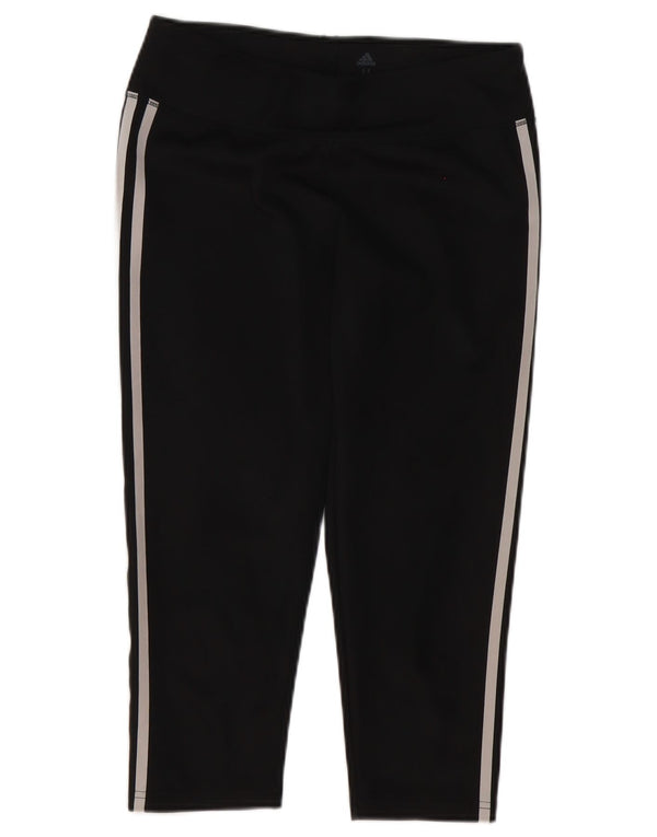 Adidas Womens Climalite Capri Leggings UK 12/14 Medium Black