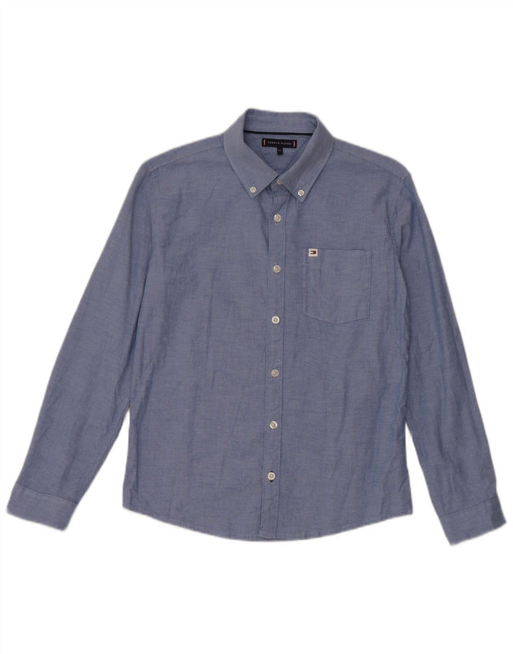 Tommy Hilfiger Boys Shirt 11-12 Years Blue Cotton