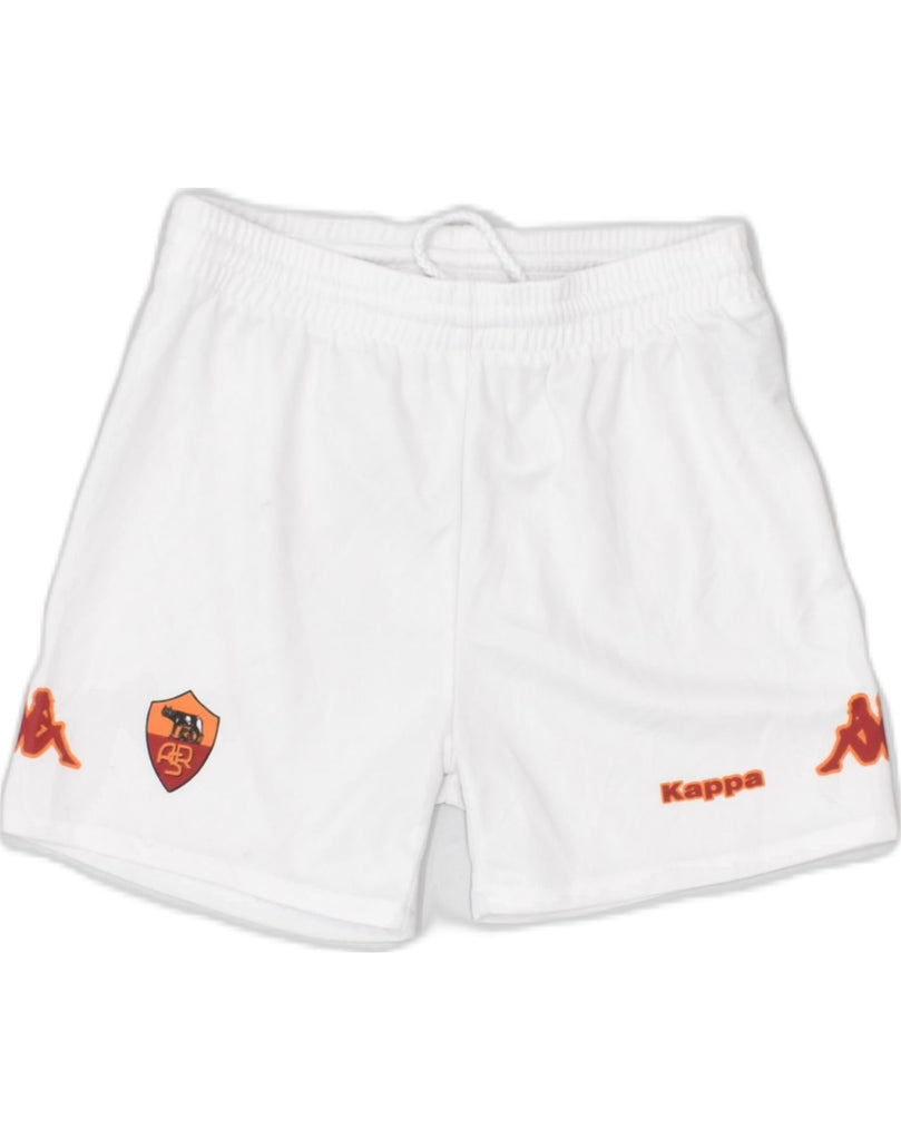 KAPPA Boys Graphic Sport Shorts 3-4 Years White Polyester | Vintage Kappa | Thrift | Second-Hand Kappa | Used Clothing | Messina Hembry 