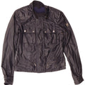 BELSTAFF Womens Crop Utility Jacket IT 38 XS Navy Blue Nylon
