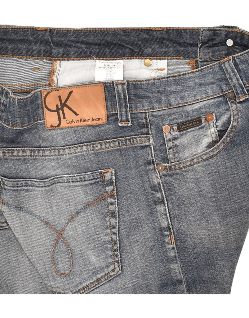 CALVIN KLEIN Womens Straight Jeans W34 L32 Blue Cotton | Vintage Calvin Klein | Thrift | Second-Hand Calvin Klein | Used Clothing | Messina Hembry 