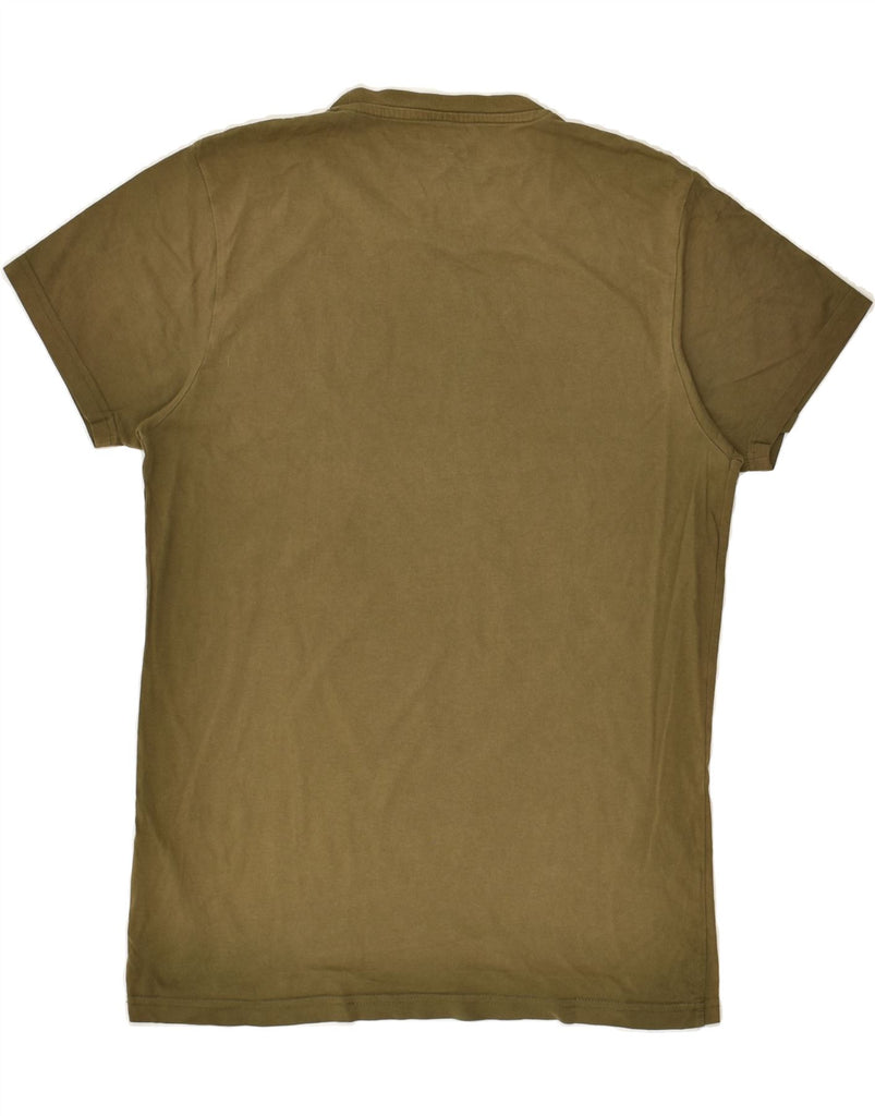 JACK & JONES Mens Graphic T-Shirt Top Medium Khaki Cotton | Vintage Jack & Jones | Thrift | Second-Hand Jack & Jones | Used Clothing | Messina Hembry 